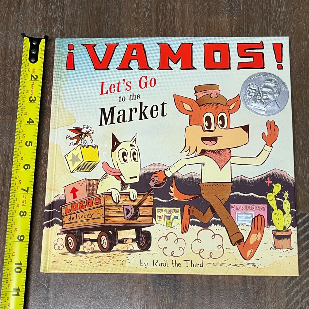 ¡Vamos! Let’s Go to the Market Raúl the Third Bilingual Kids Book Latinx Art